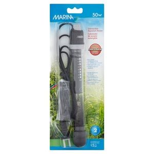 Marina Submersible Aquarium Heater, 8.5-Inch, 50-Watt